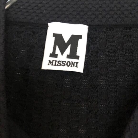 Missoni Black Knit Mini Dress Size 42 - Picture 3 of 6